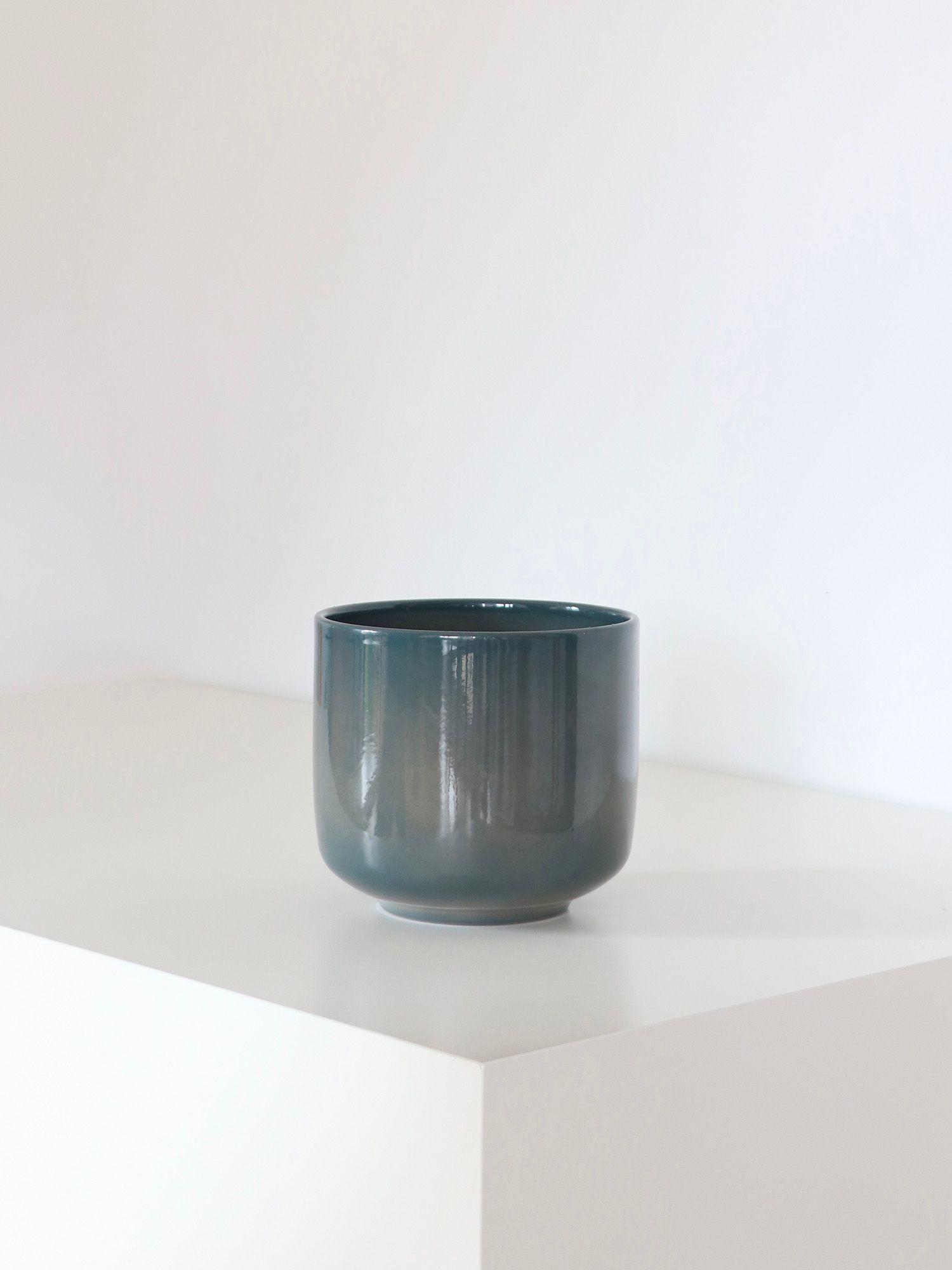 Cache-pot Curvy - Le 19 - Le 19 - Curvy bleu de paon 