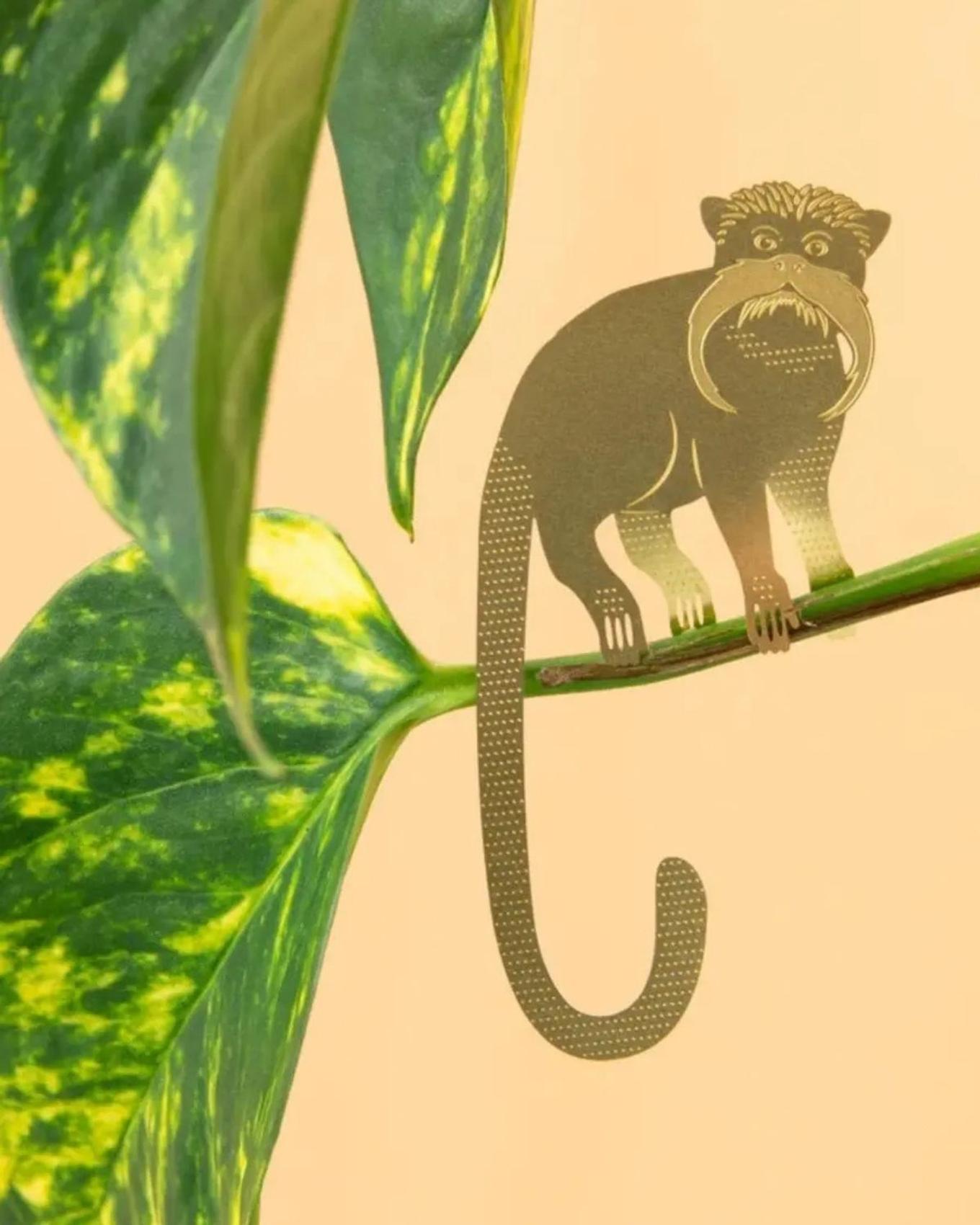A cute plant animal adorning a Pothos